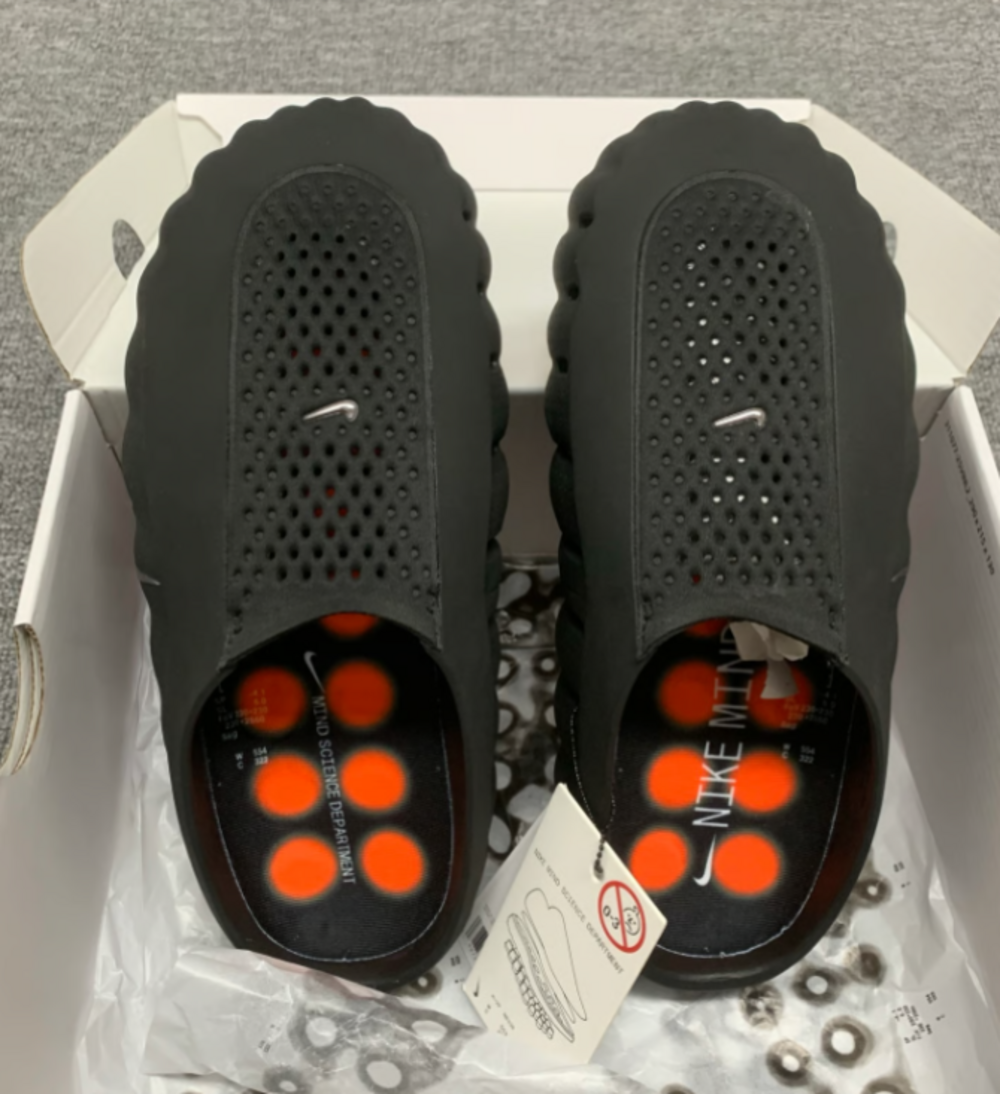 NEW - Nike Mind 001 Slide “Black Chrome”